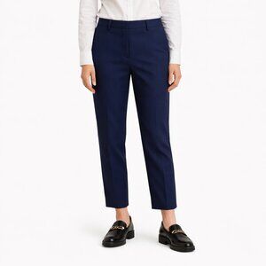 Argent Slim Ankle Trouser in Seasonless Wool Navy Size 10